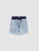 Set blaue Bermuda und weißes T-Shirt, Babyjungen-4