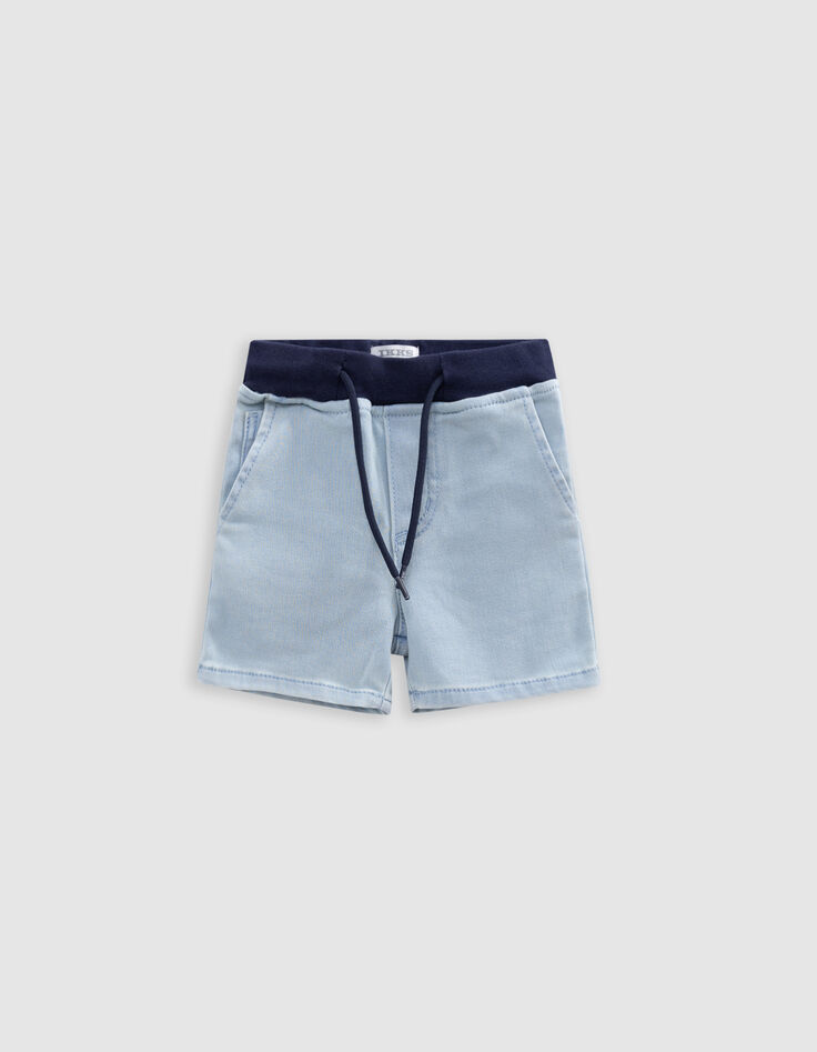Set blaue Bermuda und weißes T-Shirt, Babyjungen-4
