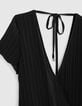 Women’s black pleated jumpsuit-7