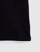 Camiseta trampantojo negra de niño-4