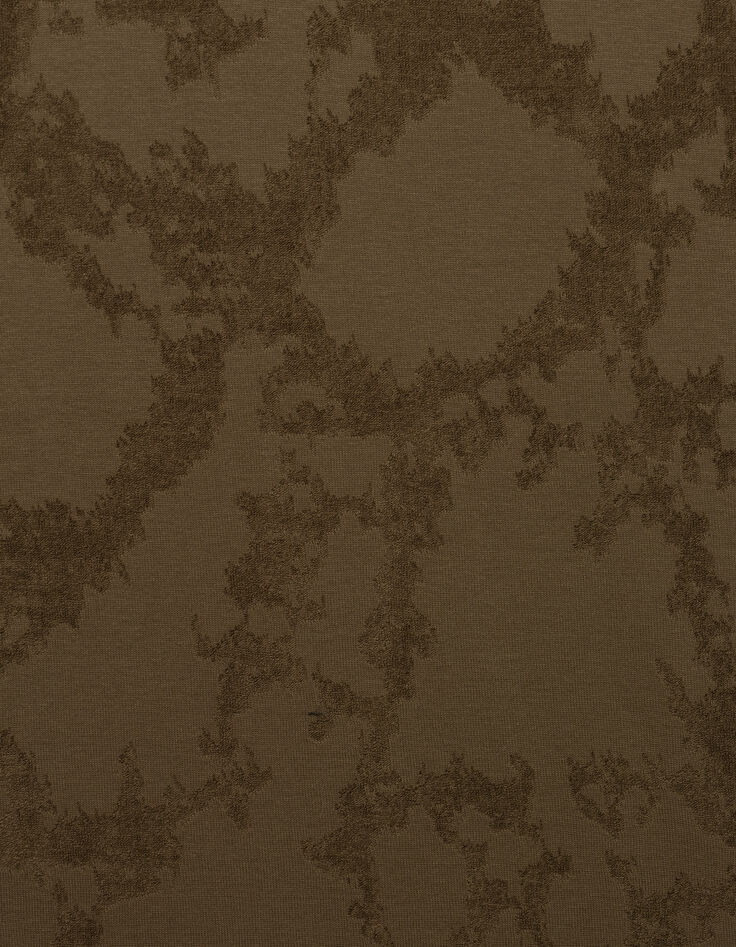 Men's bronze camouflage jacquard T-shirt-7