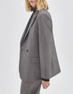 Women’s grey double-breasted suit jacket-5