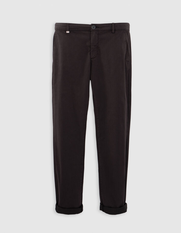 Heren bruine SLIM chino broek-6 Heren bruine SLIM chino broek-6
