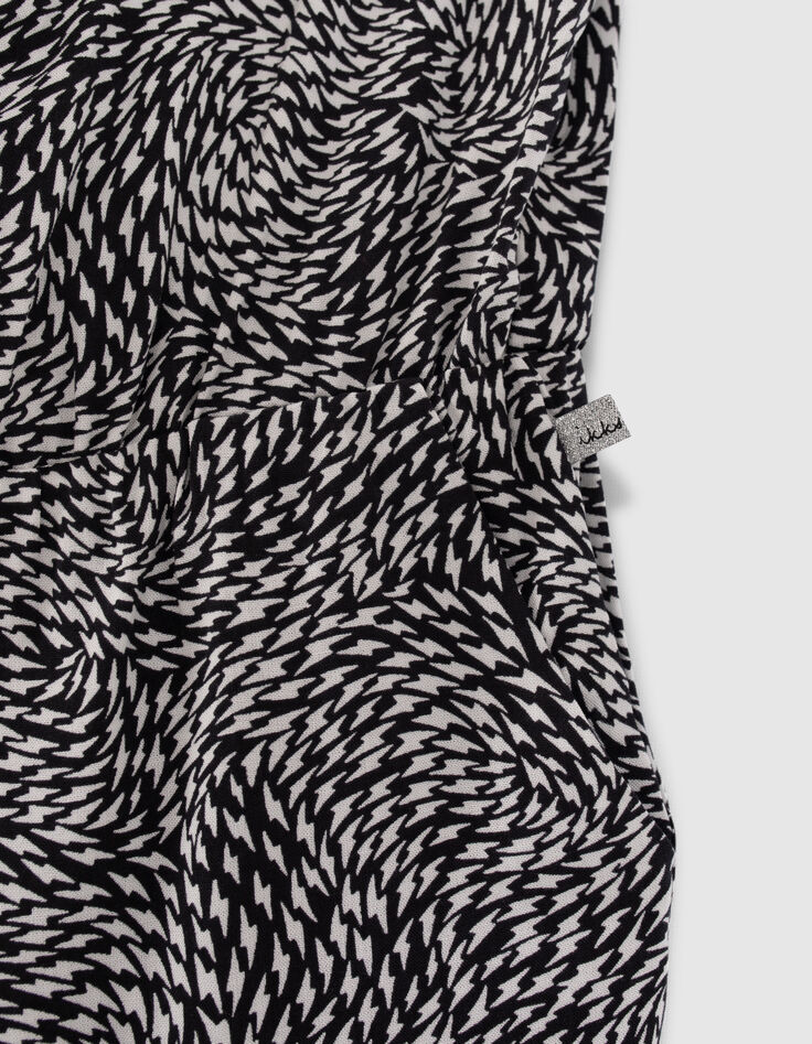 Girls’ black graphic print Lenzing™ Ecovero™ viscose jumpsuit-3