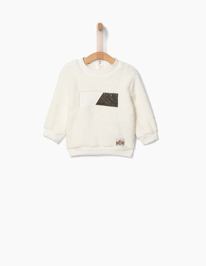 Witte sweater babyjongens  - IKKS