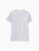 Boys' grey marl octopus-flag image T-shirt-3