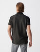 Men’s grey SEAWOOL® semi-plain knit polo shirt-3