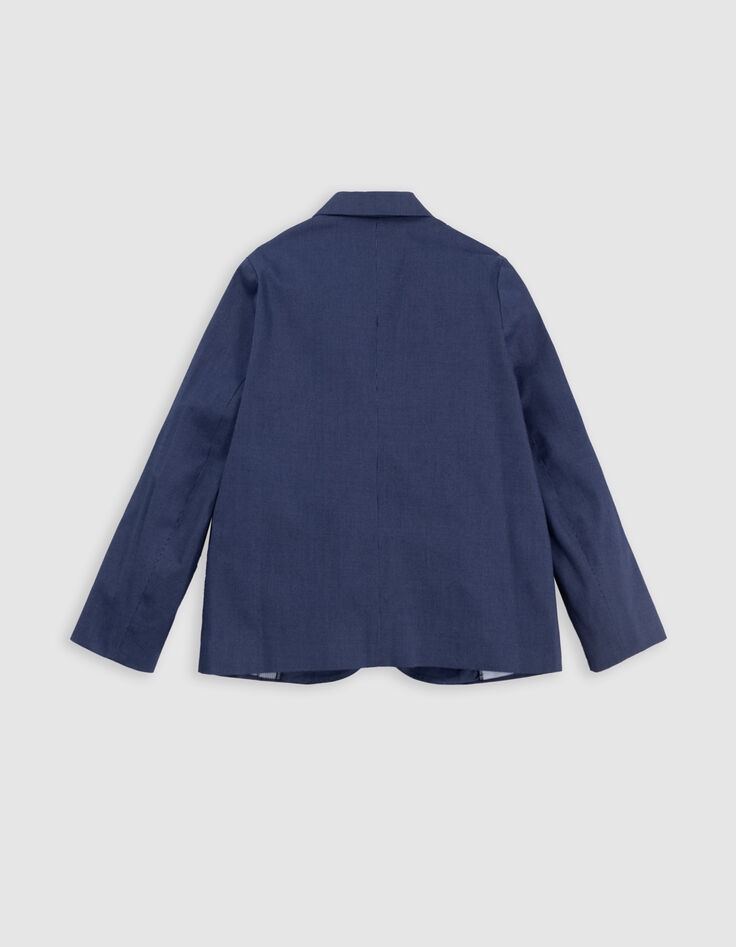 Veste de costume cérémonie marine garçon-4
