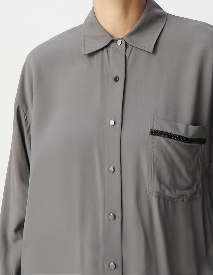 Dameshemd medium grijs oversized met juwelendetail-4 Dameshemd medium grijs oversized met juwelendetail-4