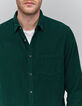 Chemise verte velours milleraies Homme-5