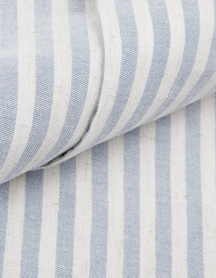 Normaal herenoverhemd blauw gestreept lange mouwen-8