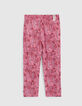 Fuchsia broek kasjmierprint Ecovero&reg; meisjes-5