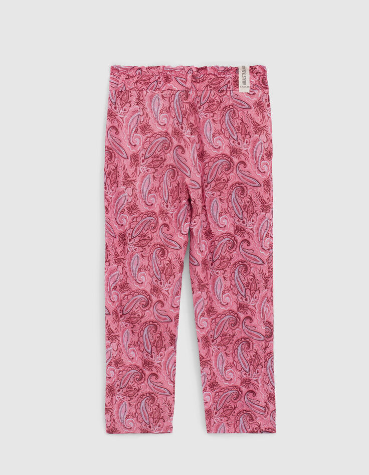 Fuchsia broek kasjmierprint Ecovero&reg; meisjes-5