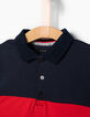 Polo tricolore broderie Sunny Vibes dos garçon-5