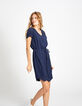 Vestido marino con tiras encaje-3