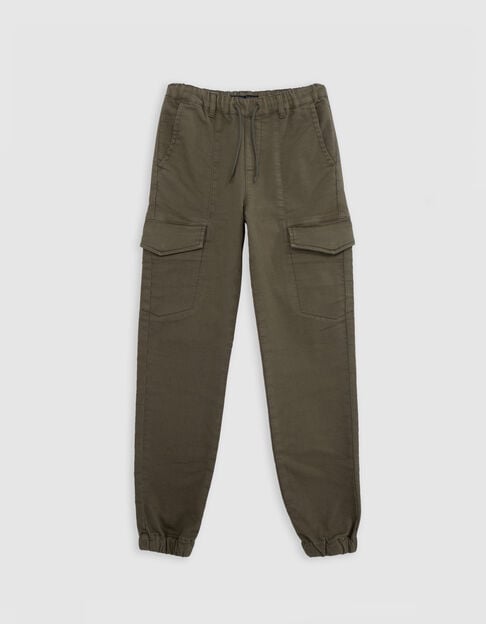 Jean upcyclé JOGGER kaki esprit battle garçon - IKKS