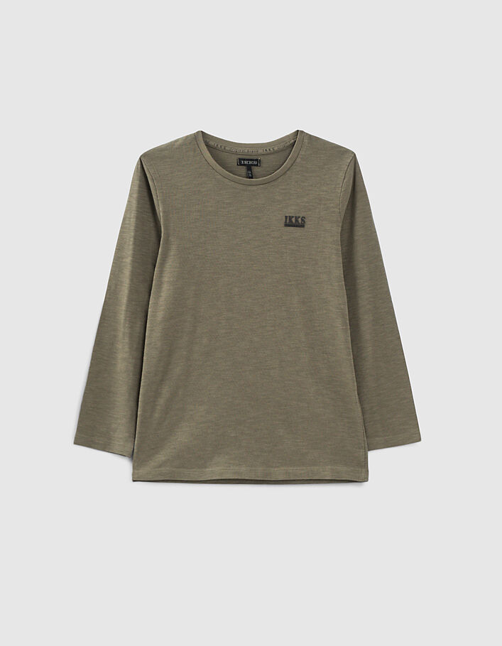 Khaki shirt Essentiels aus Biobaumwolle - IKKS