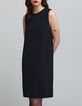 Robe chasuble noire dos-bijou Femme-3