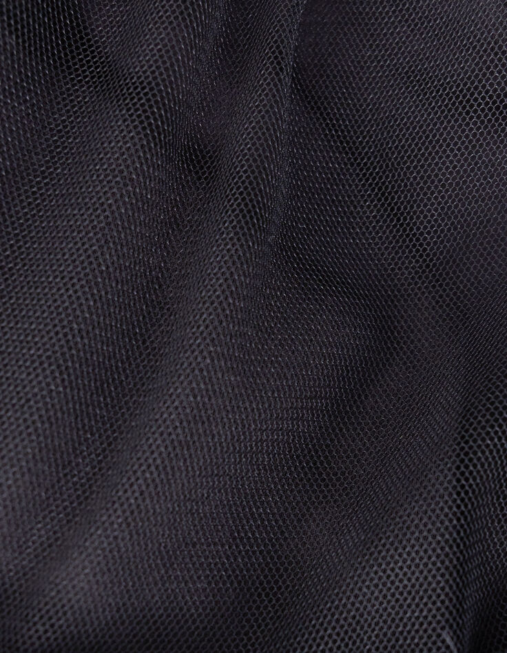 Vestido negro tul bajo encaje niña-6