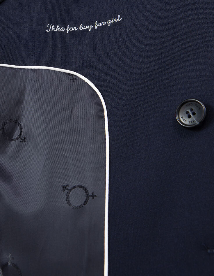 Gender Free-Blazer croisé marine Mixte-6