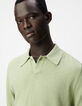 Polo verde de manga corta Hombre-4