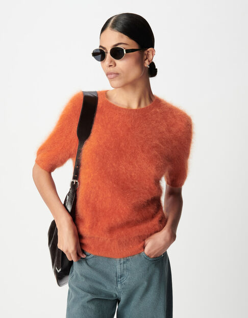 Dames T-shirt kasjmier oranje - IKKS
