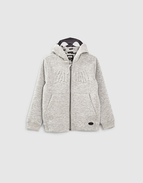 Graue Jungensweatjacke mit Maskenkapuze IKKS - BATMAN