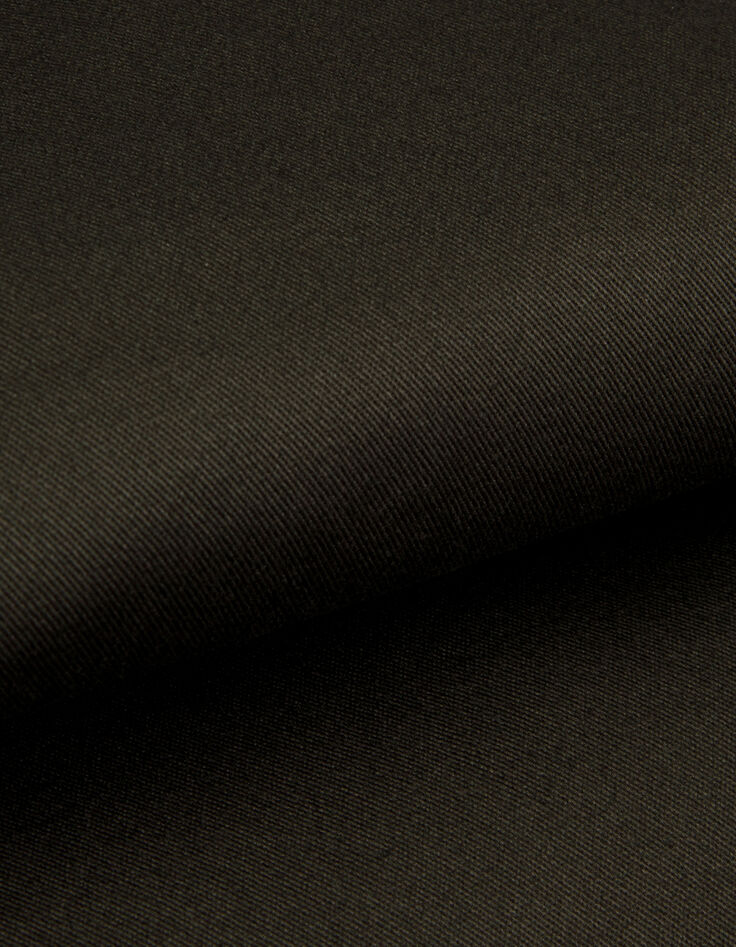 Veste kaki toile col pressionn&eacute; Homme-8