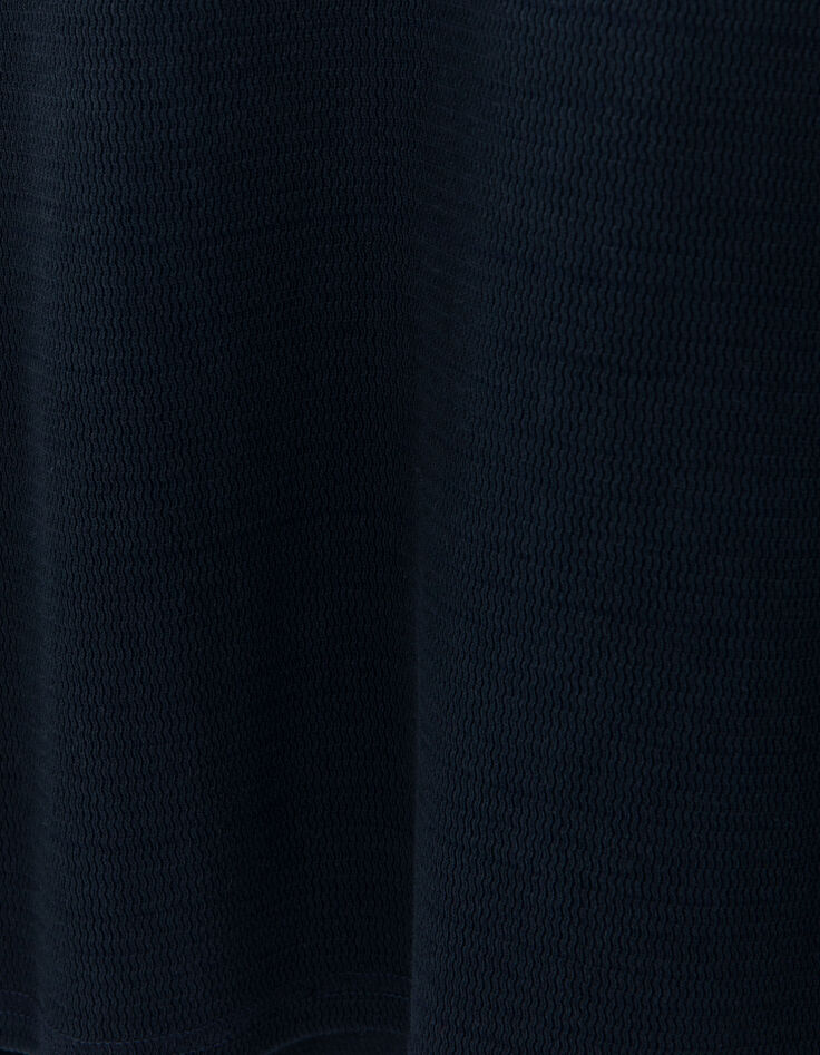Men's navy embossed mesh T-shirt-7