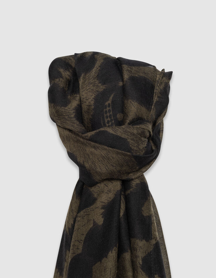 Chèche imprimé camouflage kaki Homme-2 Chèche imprimé camouflage kaki Homme-2