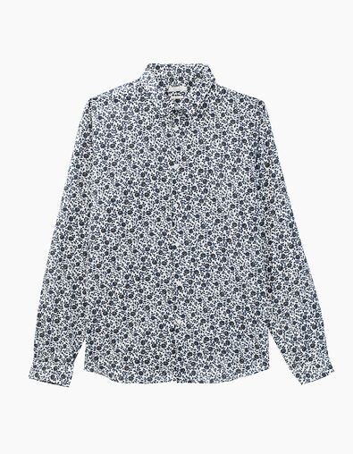 Chemise slim motifs fleurs Homme - IKKS