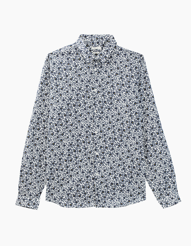 Chemise slim motifs fleurs Homme-1