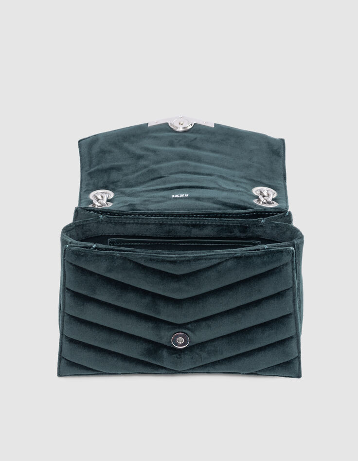 Women's THE 1. VELVET green quilted velvet bag Size M-5 Women's THE 1. VELVET green quilted velvet bag Size M-5