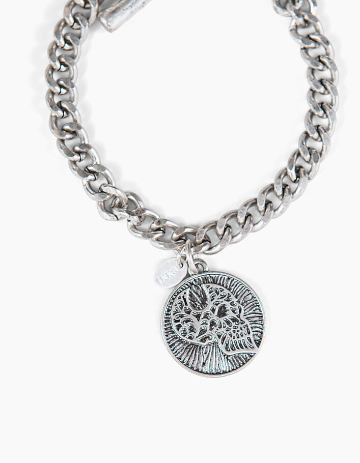 Bracelet chaine médaille squelette femme - IKKS