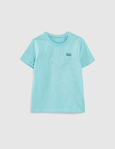 Boys' light turquoise Essentials T-shirt  - IKKS
