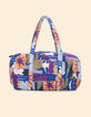 Beige Tasche Grafik-Blumenmotiv I.Code x THE FEEBLES-2