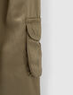 Kaki battlebroek in Lenzing™ Tencel Lyocell™meisjes-5