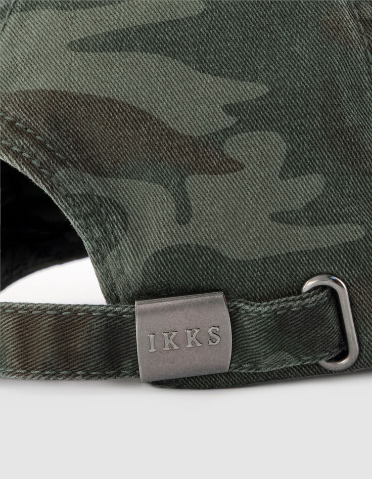 Damen-Kappe in Khaki mit Camouflage-Muster-4