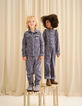 Boys’ blue corduroy overshirt with press studs-8