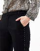 Pantalon de costume noir à clous I.Code-4