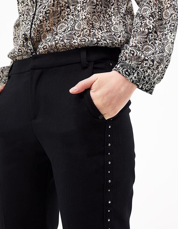 Pantalon de costume noir à clous I.Code-4