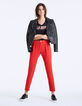 Tee-shirt col V coton noir visuel LA Drive femme-6