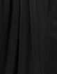 Robe chic &agrave; bretelles noire en taffetas Femme-9