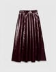 Jupe longue bordeaux vinyle Femme-7 Jupe longue bordeaux vinyle Femme-7