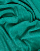 Tee-shirt col V turquoise maille de lin Femme-6