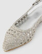 Ballerines slingback argent&eacute;es cuir tress&eacute; Femme-4