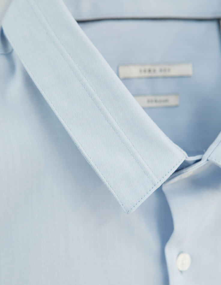 Chemise regular bleu ciel anti-tâche Homme-3