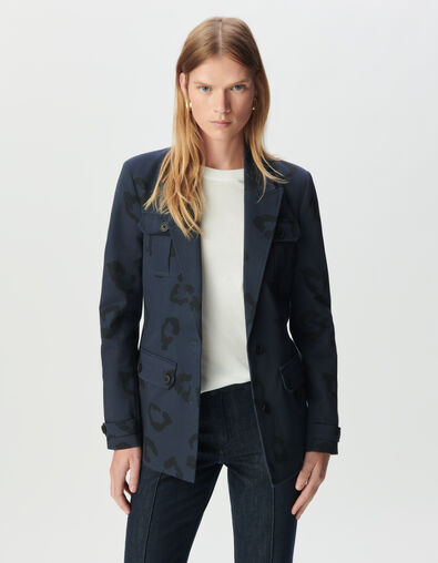 Sahariana azul marino jaguar mujer - IKKS