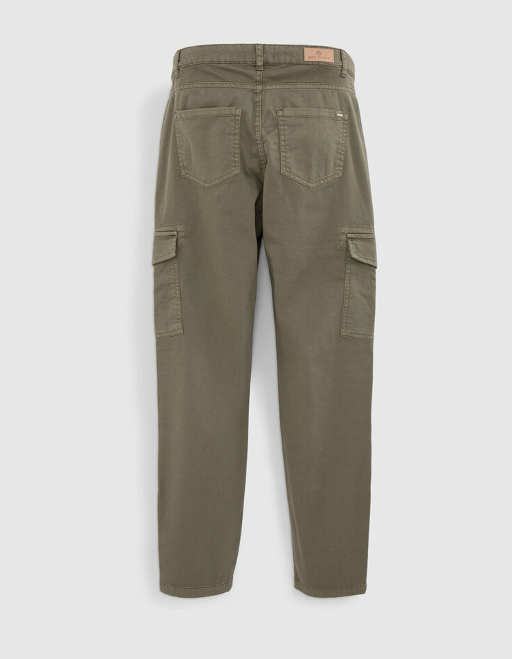 Kaki battle jeans cropped Dames-2