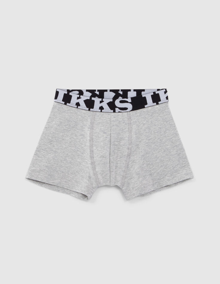 Boys' navy and grey boxers-4